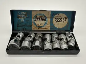 3808A ACTION TOOLS Forged Swivel Socket Set Flex