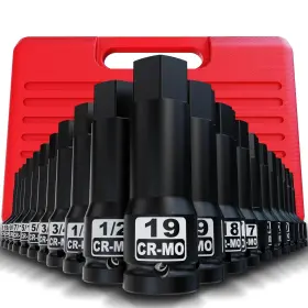 UST175 AIOURX Drive Master Impact Hex Bit Socket Set