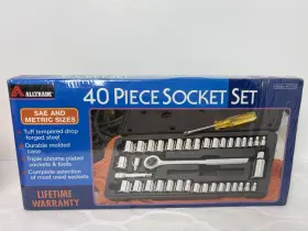 Alltrade 401-t-40 40 Piece Socket Set Model New Sealed Sae And Metric Nos