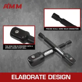 YMX011 AMM Impact Socket Adapter Set Drive #3