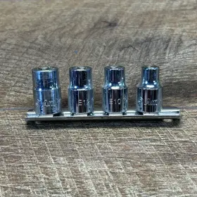 T33201 AMPRO Socket Set E8 E10 E12 E14 Star
