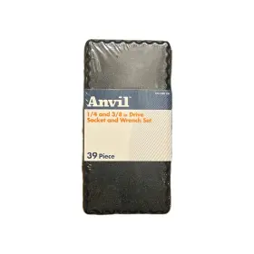 Anvil S3b861025 39-piece 1/4 Inch And 3/8 Drive Socket Wrench Set