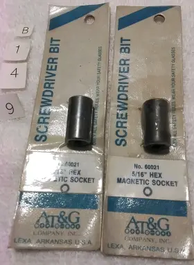 60021 AT G COMPANY Drive Hex Magnetic Impact Socket Set