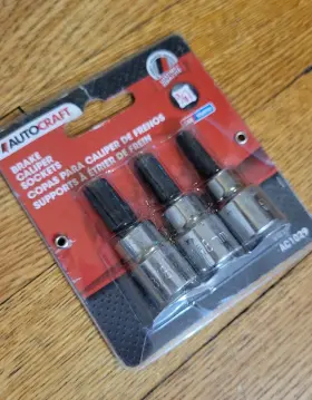 Auto Craft 87220587 Autocraft Brake Caliper Socket 3 Pack Sae/metric 3/8 Inch Drive New