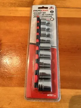 Autocraft Ac321 Socket Set 9 Piece 3/8 Drive Sae