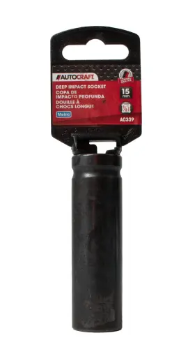 Autocraft Ac339 15mm Steel Deep Impact Socket Metric 1/2inch Drive Size Model Id Autocraft Ac339 15mm Steel Deep Impact Socket Metric 1/2inch Drive Size Model Id