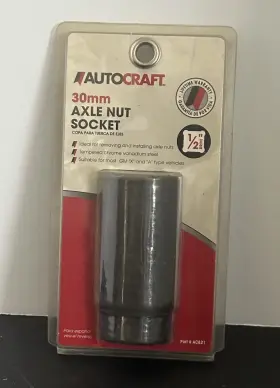Autocraft Ac821 30mm Axle Nut Socket 1/2 Inch Drive