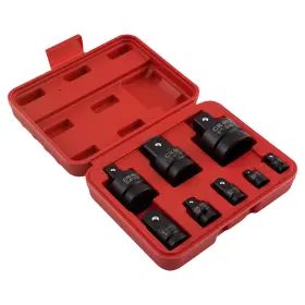 Bfo 5nlr2m 8pcs Socket Adapter Reducer 1/4-1in Impact Drive Cr-mo Steel With Storage Case