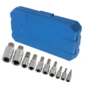 Bfo K4bud9 10pc Triple Square Spline Bit Socket 1/4 3/8 1/2 Drive M4-m18 Crv Set Bfo K4bud9 10pc Triple Square Spline Bit Socket 1/4 3/8 1/2 Drive M4-m18 Crv Set