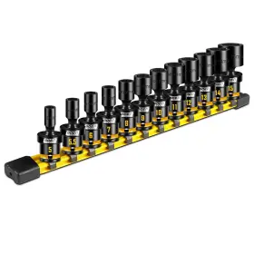 Boen Bs-145012 12-piece 1/4 Inch Drive Metric Impact Swivel Socket Set 5-15mm