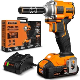 Boen Iw79 Cordless Impact Wrench 1/2 Inch 260ft-lbs 350n.m 2500rpm Torque Iw-79