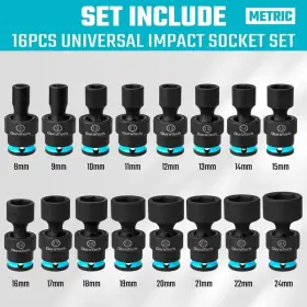 404061 Duratech Swivel Socket Set Shallow Impact #2