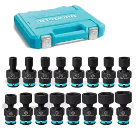404061 Duratech Swivel Socket Set Shallow Impact