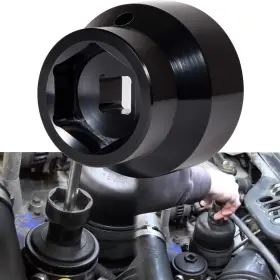 Bu-auto Buqp080 Fuel Oil Filter Cap Socket Service Tool For 2003-2010 Ford 6.0l 6.4l Powerstroke