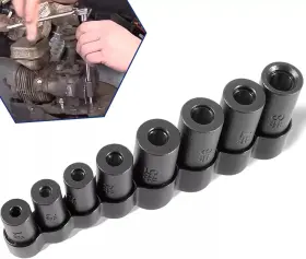 Bu-auto Buqp1909 70500 Tap Socket Set With 1/4 Inch And 3/8 Drive For 1/2 1/8 Npt Taps Metric