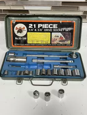 T-221 BUFFALO Drive Socket Set Steel Mix Taiwan #2