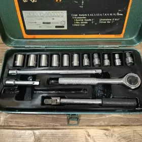 02-417M BUFFALO TOOLS Ratchet Socket Set Drive #3
