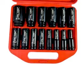 BISDCM15S CAL-HAWK Molybdenum Steel Impact Socket Set Point