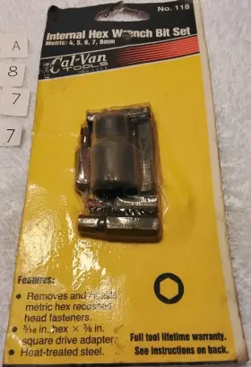 047084001189 CAL-VAN Drive Interchangeable Hex Bit Set