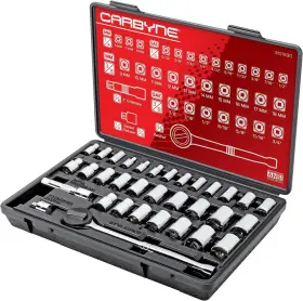 3101590 CARBYNE Socket Set Drive Saemetric Point Steel