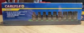 Carlyle 61-0319 Napa 1/2 In Dr. External Star Impact Socket Set 9 Piece Sae New