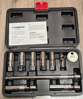 10PCT CASOMAN Magnetic Spark Plug Socket Set