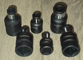 6PIASA CASOMAN Hex Bit Holder Impact Socket Adapter Set