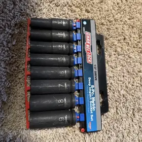 Channellock 328537 New Channel Lock 8 Piece Deep Impact Metric Socket Set 12mm-19mm Free Shipping