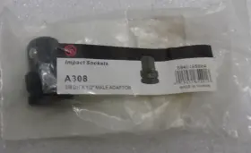 Chicago Pnedumatic A308 3/8 Inch Drive Female X 1/2 Male Impact Socket Adapter
