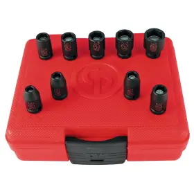 Chicago Pneumatic 8940164444 Ss209g - 1/4 Inch Sq Drive Sae Mag Impact Socket Set 9 Pcs Chicago Pneumatic 8940164444 Ss209g - 1/4 Inch Sq Drive Sae Mag Impact Socket Set 9 Pcs
