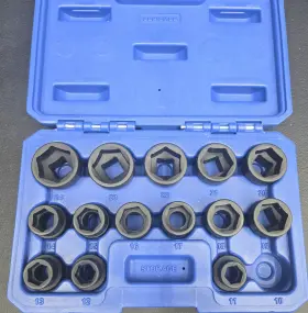CBPI3MSB CORNWELL Bluepower Square Hex Stubby Set