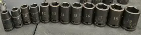 Cornwell Stim2212mlr - 12pc 3/8 Inch Drive Metric Mid-length Impact Socket Set 6pt