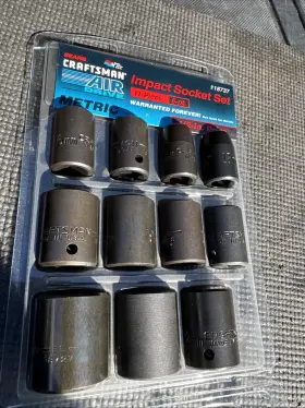 18737 CRAFTSMAN Sears Nos Drive Impact Socket Set Point