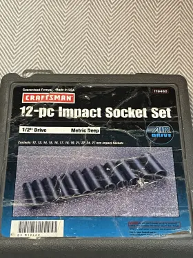 19460 CRAFTSMAN Drive Impact Socket Set