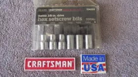 34322 CRAFTSMAN Hex Bit Socket Set