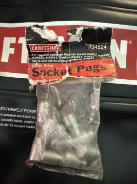 34524 CRAFTSMAN Sears Nos Drive Socket Pegs Magnetic Holders #2
