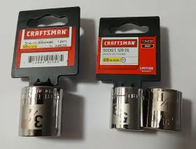 34636-34638-34637 CRAFTSMAN Drive Point Sockets Nos