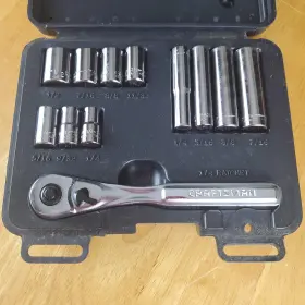 34745 CRAFTSMAN Socket Release Ratchet Drive Combination Set #2