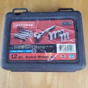 34745 CRAFTSMAN Socket Release Ratchet Drive Combination Set