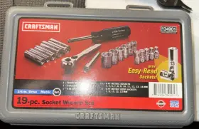 34901 CRAFTSMAN Sears Nos Drive Socket Ratchet Set #2
