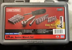 34901 CRAFTSMAN Sears Nos Drive Socket Ratchet Set