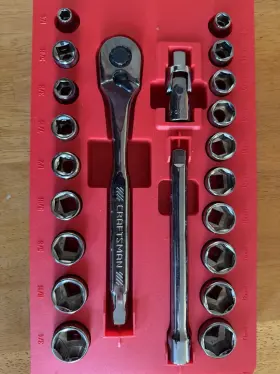 404841980475 CRAFTSMAN Drive Socket Set Clean Once