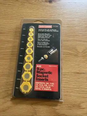 41349 CRAFTSMAN Nos Sears Magnetic Socket Inserts