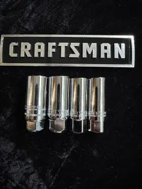 43324 CRAFTSMAN Nos Sears Spark Plug Socket Set X2