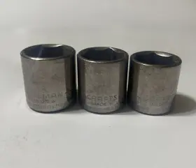 43585-43584-43580 CRAFTSMAN Shallow Socket Set Drive G2 #2
