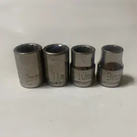 Craftsman 44303-44301 4 Piece G2 Socket Set Metric 12mm-9mm 12 Point 3/8 Inch Drive