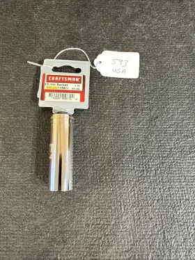 Craftsman 45872 Nos Usa G2d Sears 3/8 Inch Drive 15mm Deep Socket Metric 6pt Craftsman 45872 Nos Usa G2d Sears 3/8 Inch Drive 15mm Deep Socket Metric 6pt