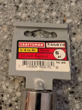 45876 CRAFTSMAN Nos Drive Socket #3