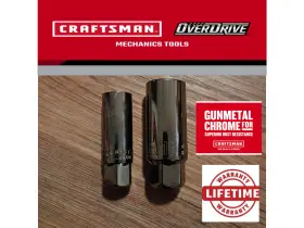Craftsman 885911586993 Overdrive Spark Plug Socket Set 3/8-inch Drive 5/8 Inch And 13/16 6-point