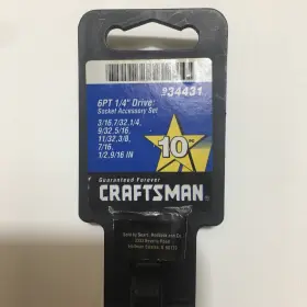 9-34431 CRAFTSMAN Drive Socket Set Nos